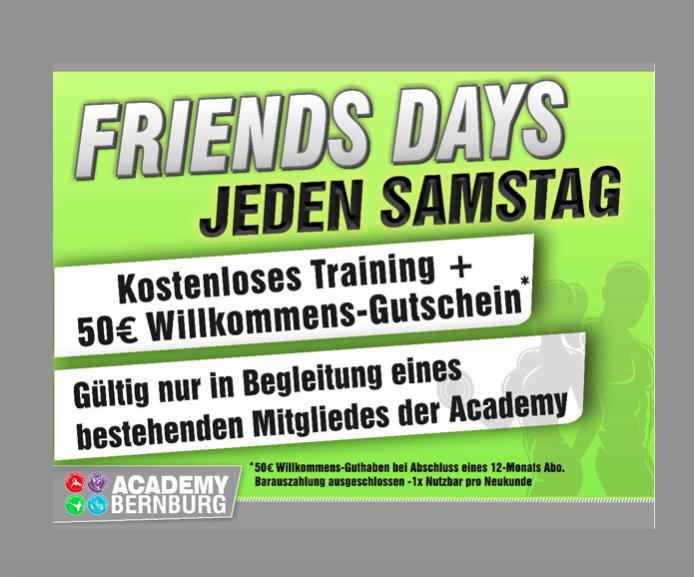 Friends Day – Bring deine Freunde mit