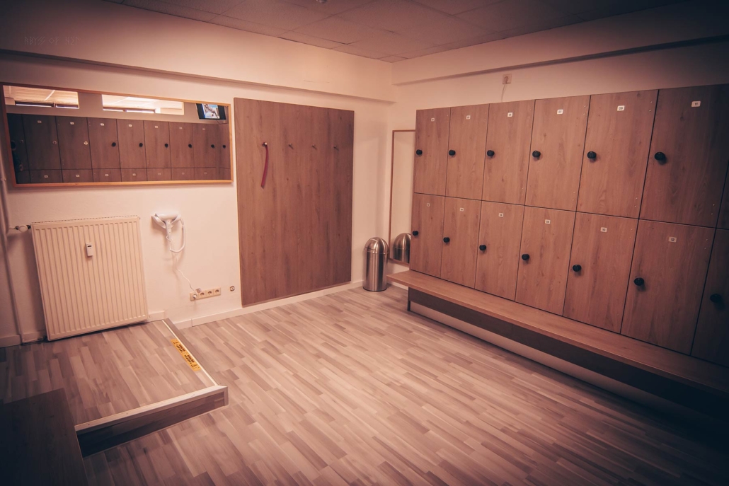 Umkleideraum Academy Bernburg Fitness Studio
