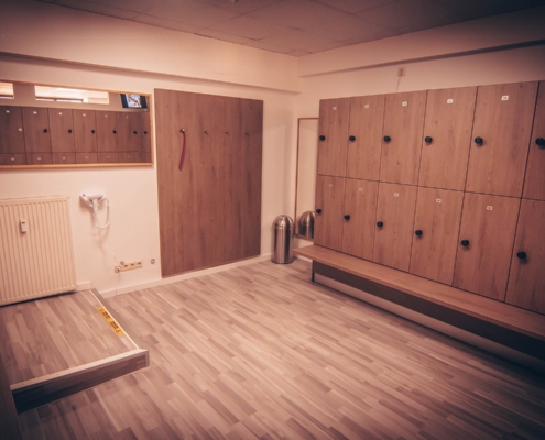 Umkleideraum Academy Bernburg Fitness Studio